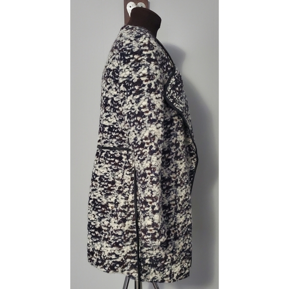 French Connection Wool Blend open front coat - Picture 2 of 8